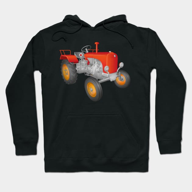 Vintage Tractor Hoodie by argart